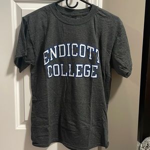 Dark grey Champion Endicott College t shirt